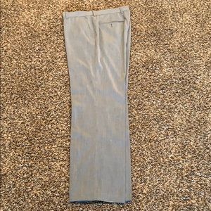 Men’s gray slacks.